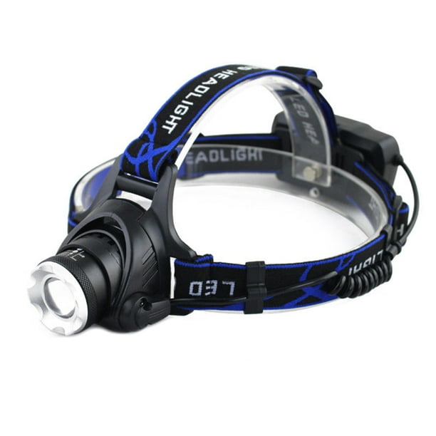 Tactical Flashlight 50000LM Zoom T6 LED Light Headlight Headlamp Torch Charger